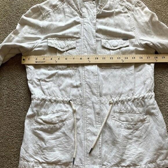 Max‎ Jeans Linen Utility Drawstring Jacket Womens XS - Picture 4 of 7